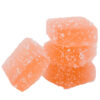 Watermelon gummies in a pile