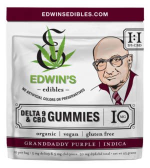 Granddaddy Purple - Indica – Delta 9 THC Gummies with Edwin's Edibles & Elixirs.