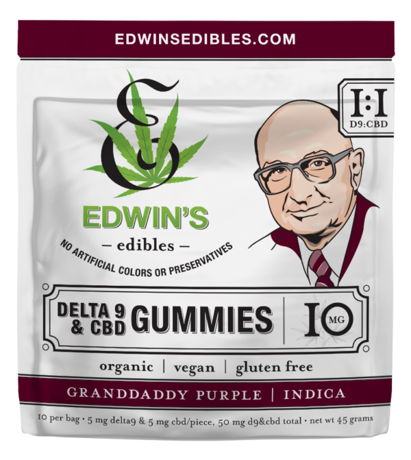Granddaddy Purple - Indica – Delta 9 THC Gummies with Edwin's Edibles & Elixirs.