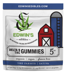 The Farmer - Sativa – Delta 9 THC Gummies by Edwin's Edibles & Elixirs. Sativa Strain Effects. Euphoria, focus and energy. Online Dispensary
