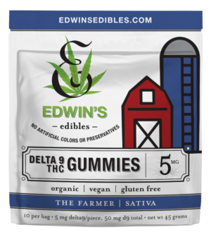 The Farmer - Sativa – Delta 9 THC Gummies by Edwin's Edibles & Elixirs. Sativa Strain Effects. Euphoria, focus and energy. Online Dispensary