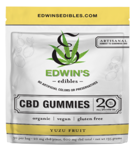 Yuzu Fruit - Organic CBD Gummies with Edwin's Edibles & Elixirs.
