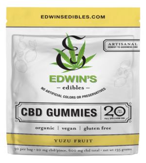 Yuzu Fruit - Organic CBD Gummies with Edwin's Edibles & Elixirs.