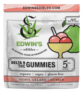 Guava Gelato - Hybrid - Delta 9 THC Fast Acting Gummies - front