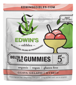 Guava Gelato - Hybrid - Delta 9 THC Fast Acting Gummies - front