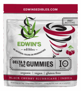 Black Cherry Slurricane - Indica – Delta 9 THC Fast Acting Gummies - 10mg - front