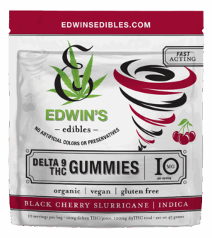 Black Cherry Slurricane - Indica – Delta 9 THC Fast Acting Gummies - 10mg - front