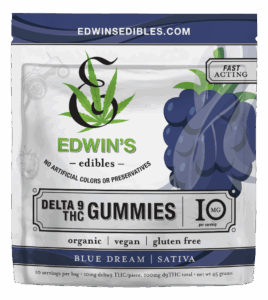 Blue Dream - Sativa - Delta 9 THC Fast Acting Gummies - 10mg - front