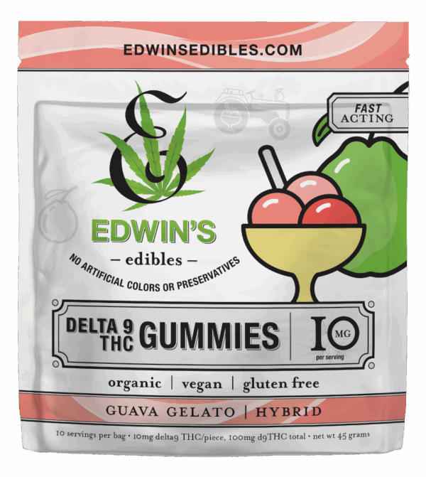 Guava Gelato - Hybrid - Delta 9 THC Fast Acting Gummies - 10mg - front